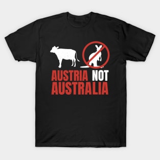 Funny Pun Austria Not Australia T-Shirt